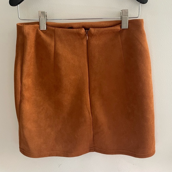 Papaya Mini Skirt With Front Split Size S - Picture 2 of 5